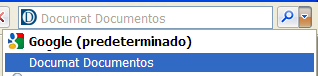 Motor de búsqueda de Documat en Internet Explorer