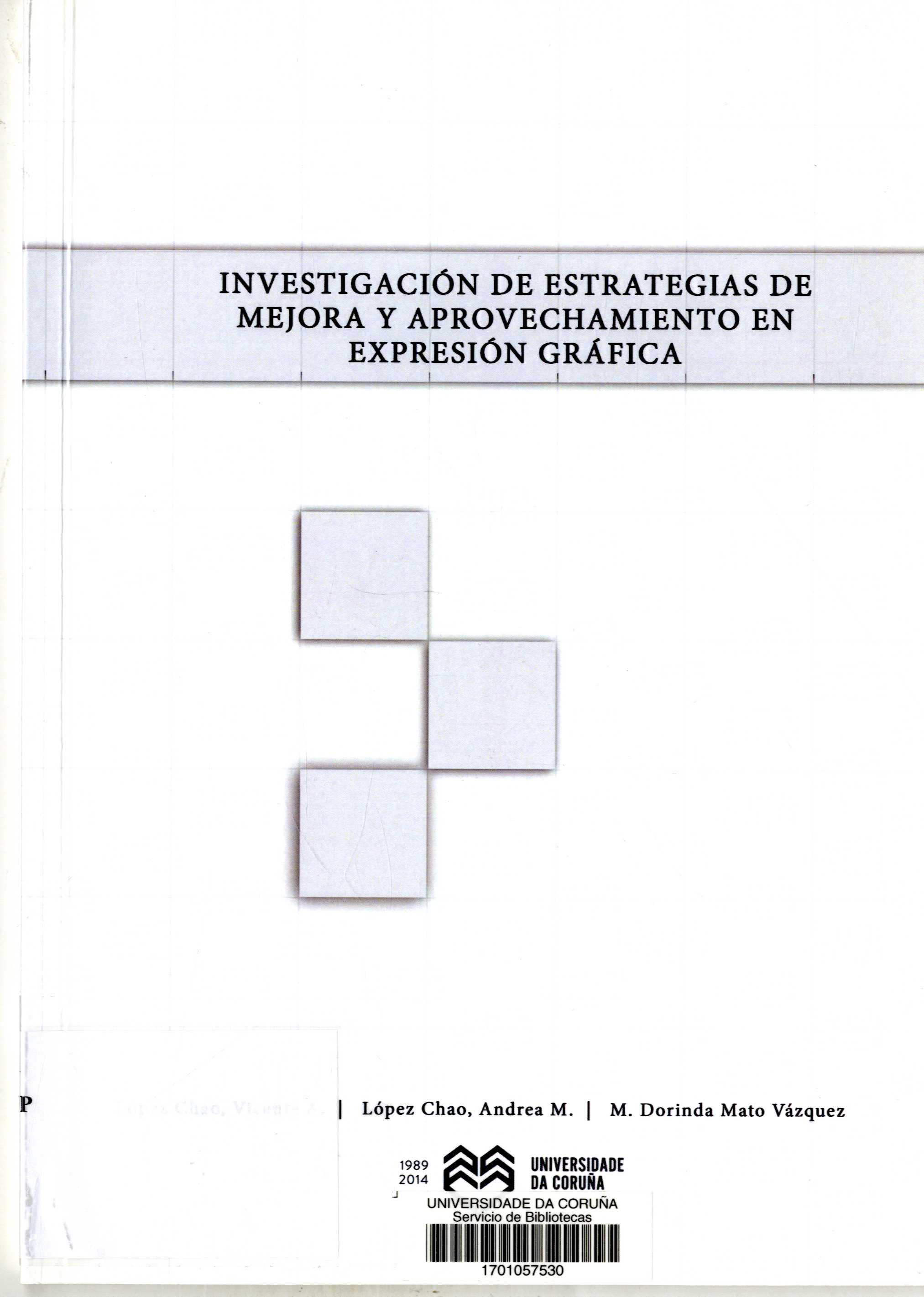 Imagen de portada del libro Investigación de estrategias de mejora y aprovechamiento en expresión gráfica