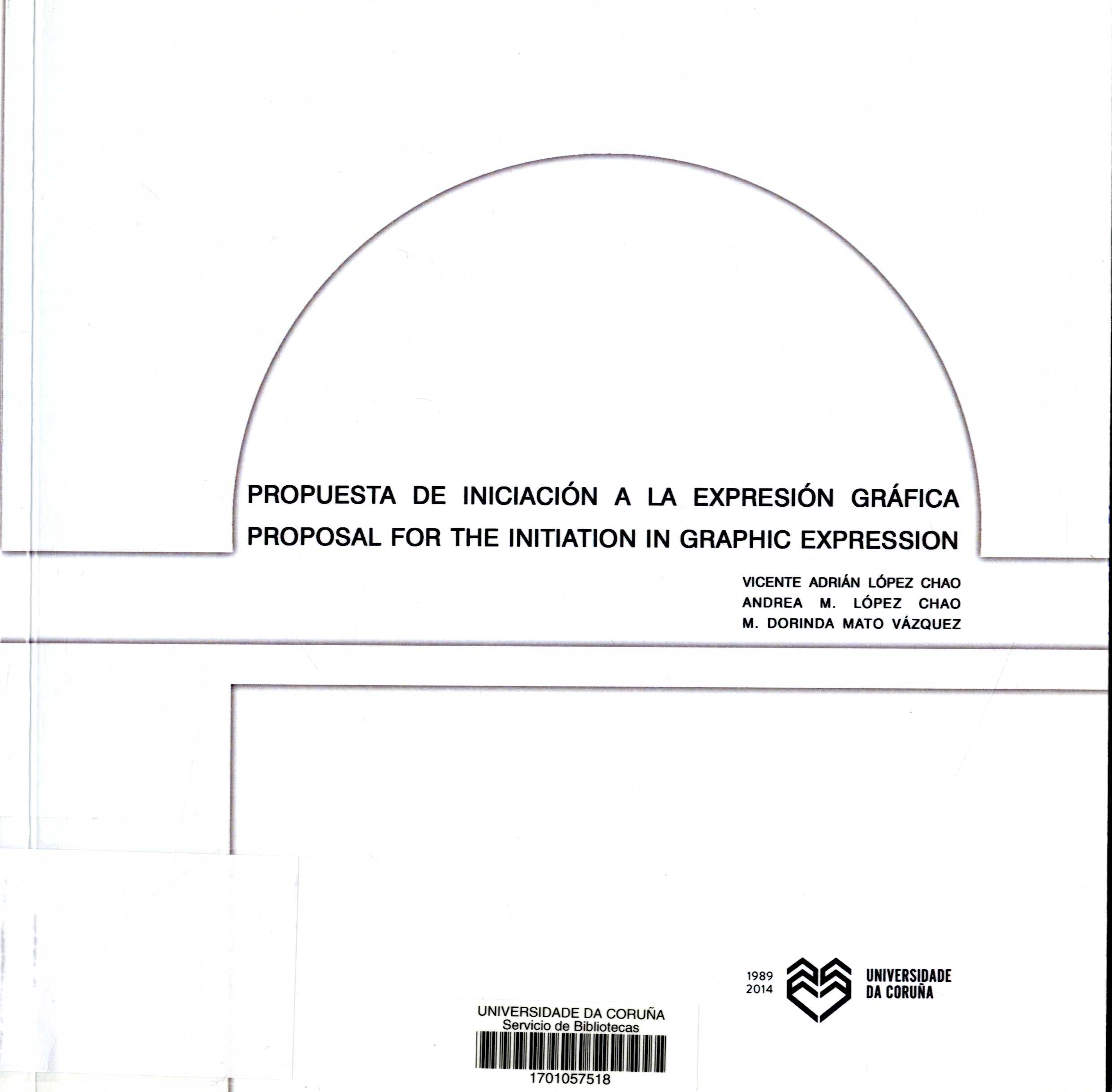 Imagen de portada del libro Propuesta didáctica de iniciación a la expresión gráfica