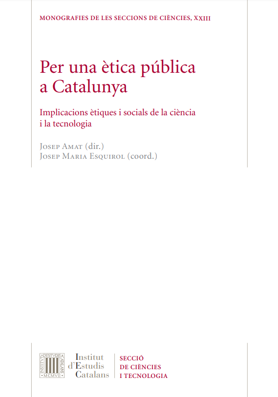Imagen de portada del libro Per una ètica pública a Catalunya