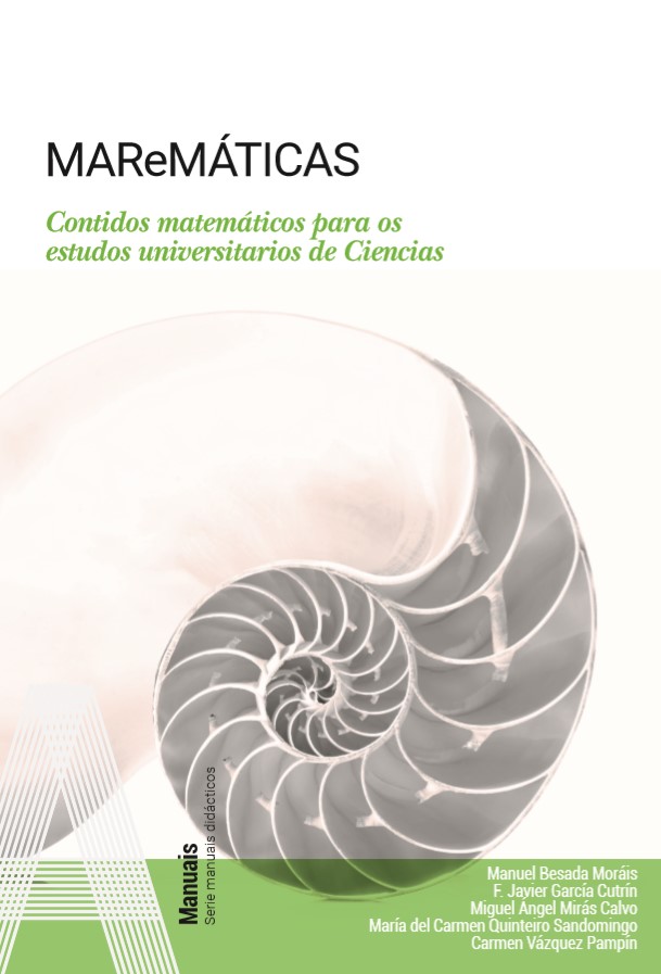Imagen de portada del libro MARéMÁTICAS, Contidos matemáticos para os estudos universitarios de Ciencias