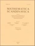 Imagen de portada de la revista Mathematica scandinavica
