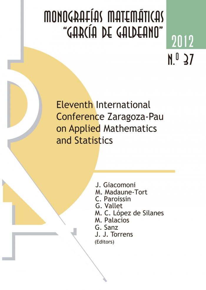 Imagen de portada del libro Eleventh International Conference Zaragoza-Pau on Applied Mathematics and Statistics