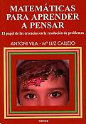 Imagen de portada del libro Matemáticas para aprender a pensar