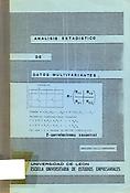 Imagen de portada del libro Análisis estadístico de datos multivariantes. 2, Correlaciones canónicas
