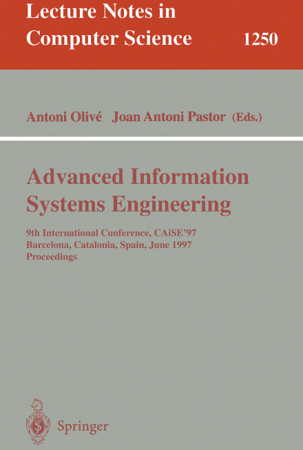 Imagen de portada del libro Advanced information systems engineering