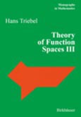 Imagen de portada del libro Theory of Function Spaces III