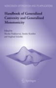Imagen de portada del libro Handbook of generalized convexity and generalized monotonicity