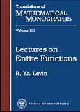 Imagen de portada del libro Lectures on Entire Functions