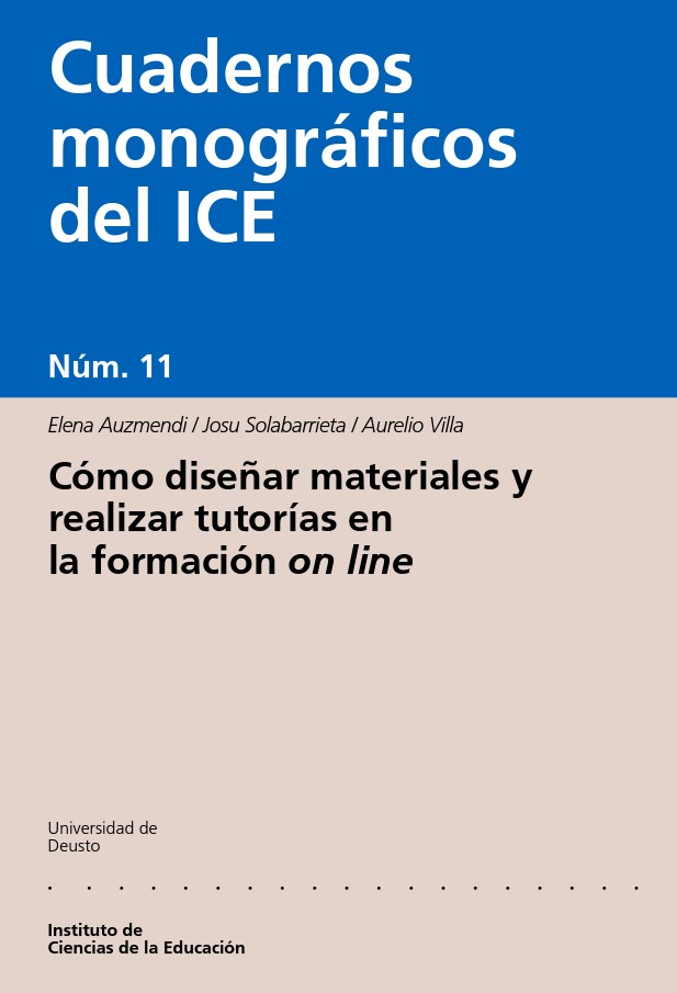 Imagen de portada del libro Cómo diseñar materiales y realizar tutorías en la formación "on line"