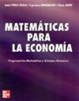 Imagen de portada del libro Matemáticas para la economía
