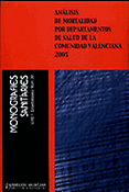 Imagen de portada del libro Análisis de mortalidad por departamentos de salud de la Comunidad Valenciana 2005