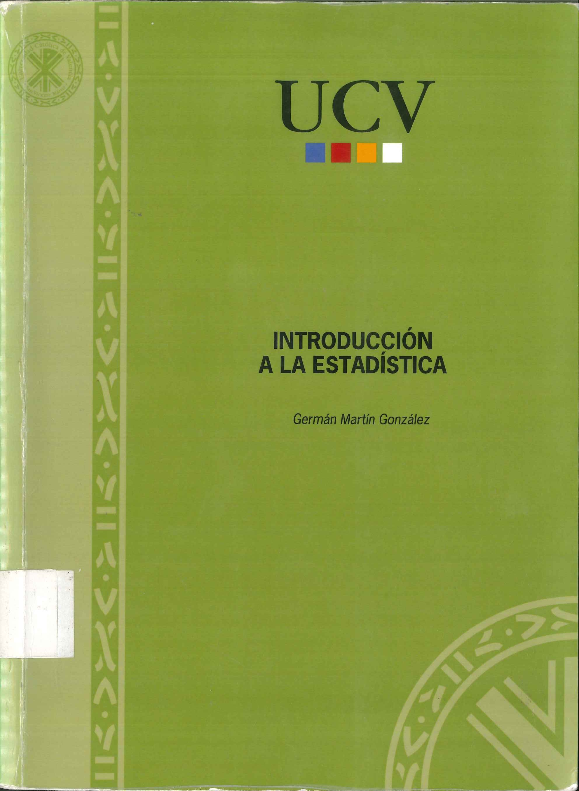 Imagen de portada del libro Introducción a la estadística