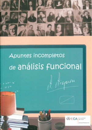 Imagen de portada del libro Apuntes incompletos de análisis funcional