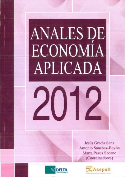 Imagen de portada del libro Anales de Economía Aplicada 2012