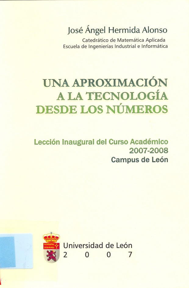 Imagen de portada del libro Una aproximación a la tecnología desde los números