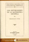 Imagen de portada del libro Los historiadores de la matemática española