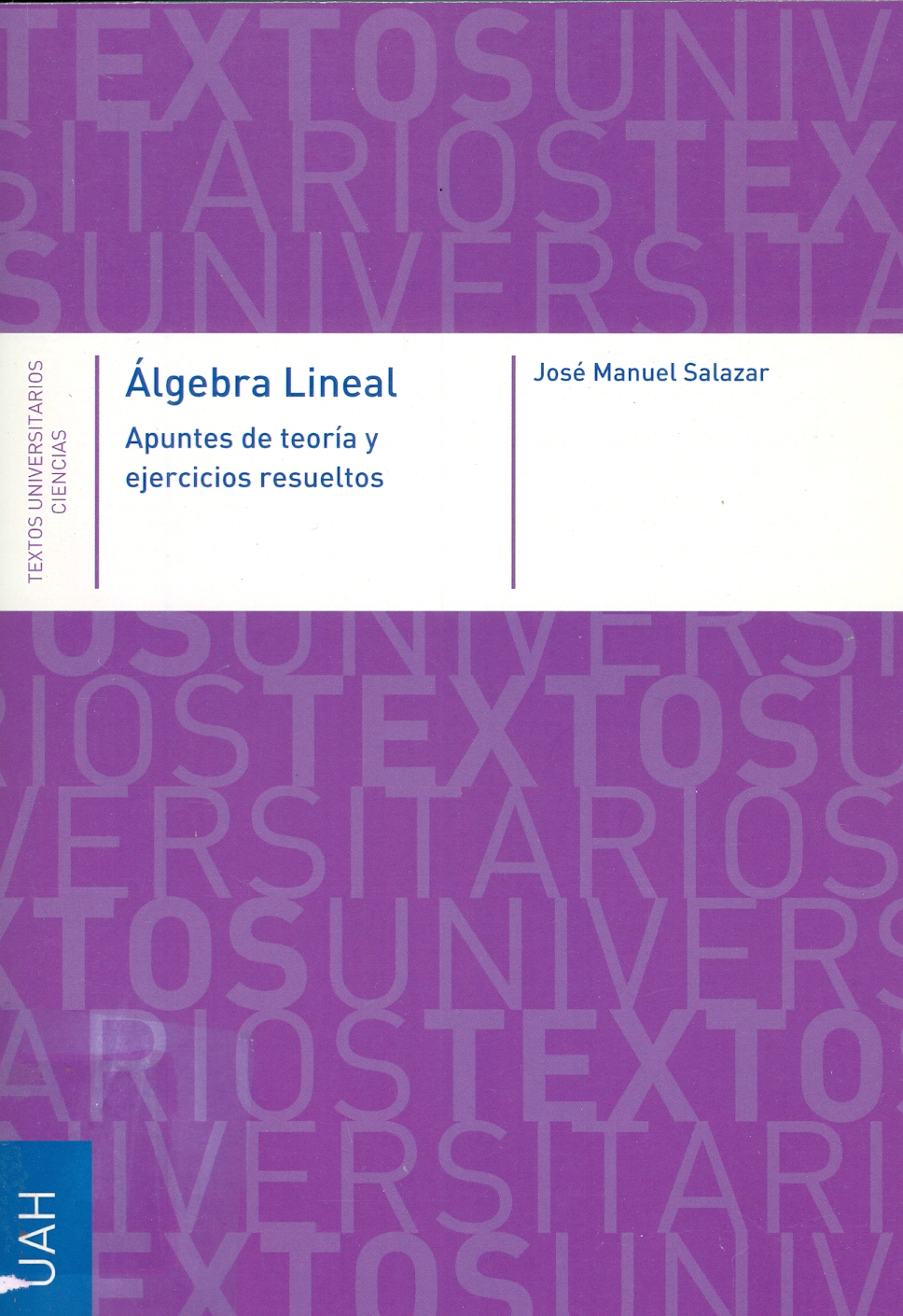 Imagen de portada del libro Álgebra lineal