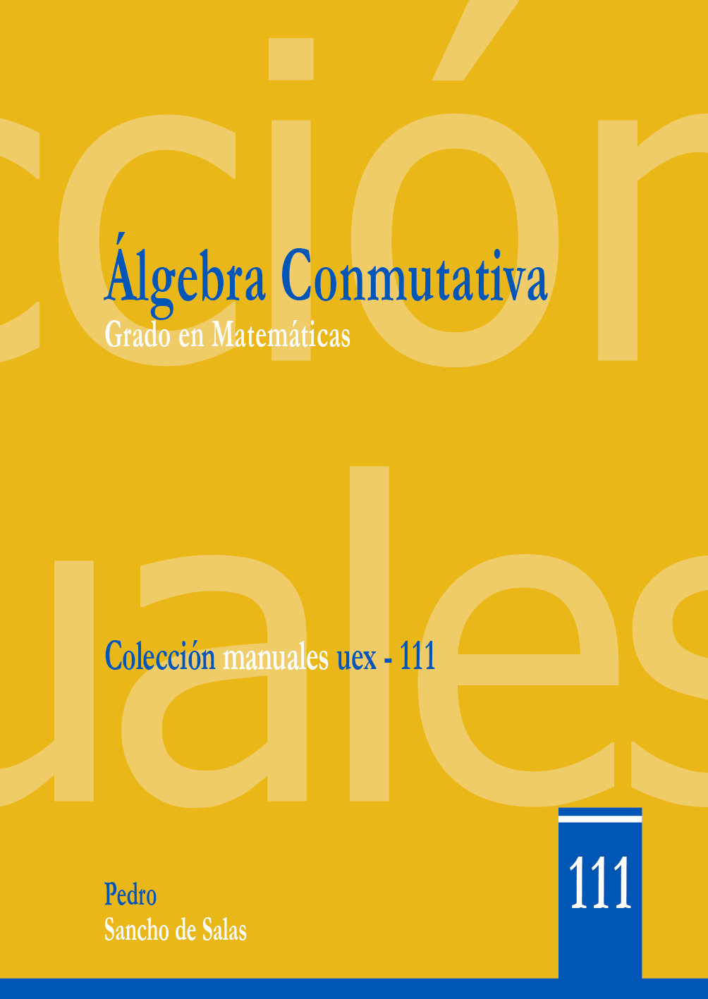 Imagen de portada del libro Álgebra Conmutativa