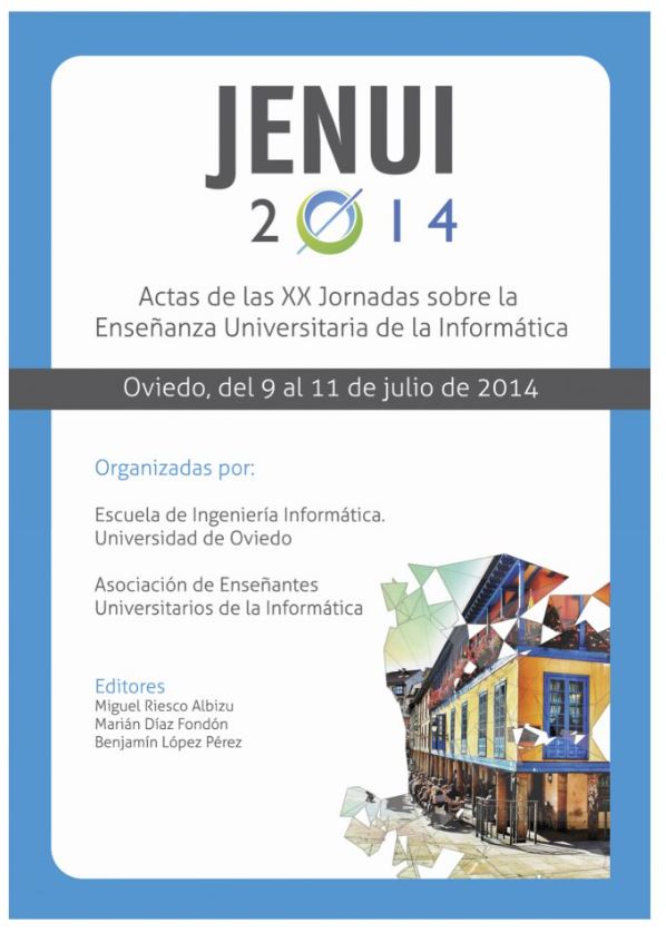 Imagen de portada del libro Actas de las XX Jornadas sobre la Enseñanza Universitaria de la Informática