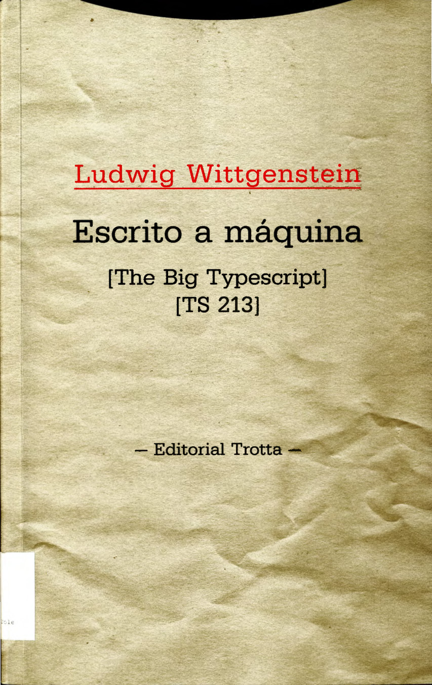 Imagen de portada del libro Escrito a máquina