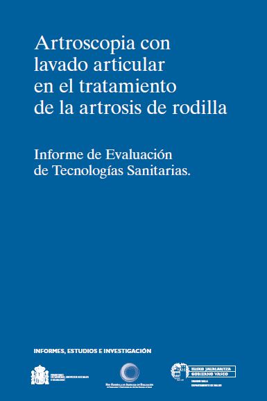 Imagen de portada del libro Artroscopia con lavado articular en el tratamiento de la artrosis de rodilla