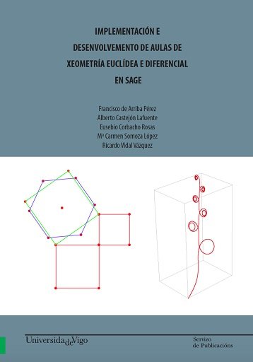 Imagen de portada del libro Implementación e desenvolvemento de aulas de xeometría euclídea e diferencial en Sage