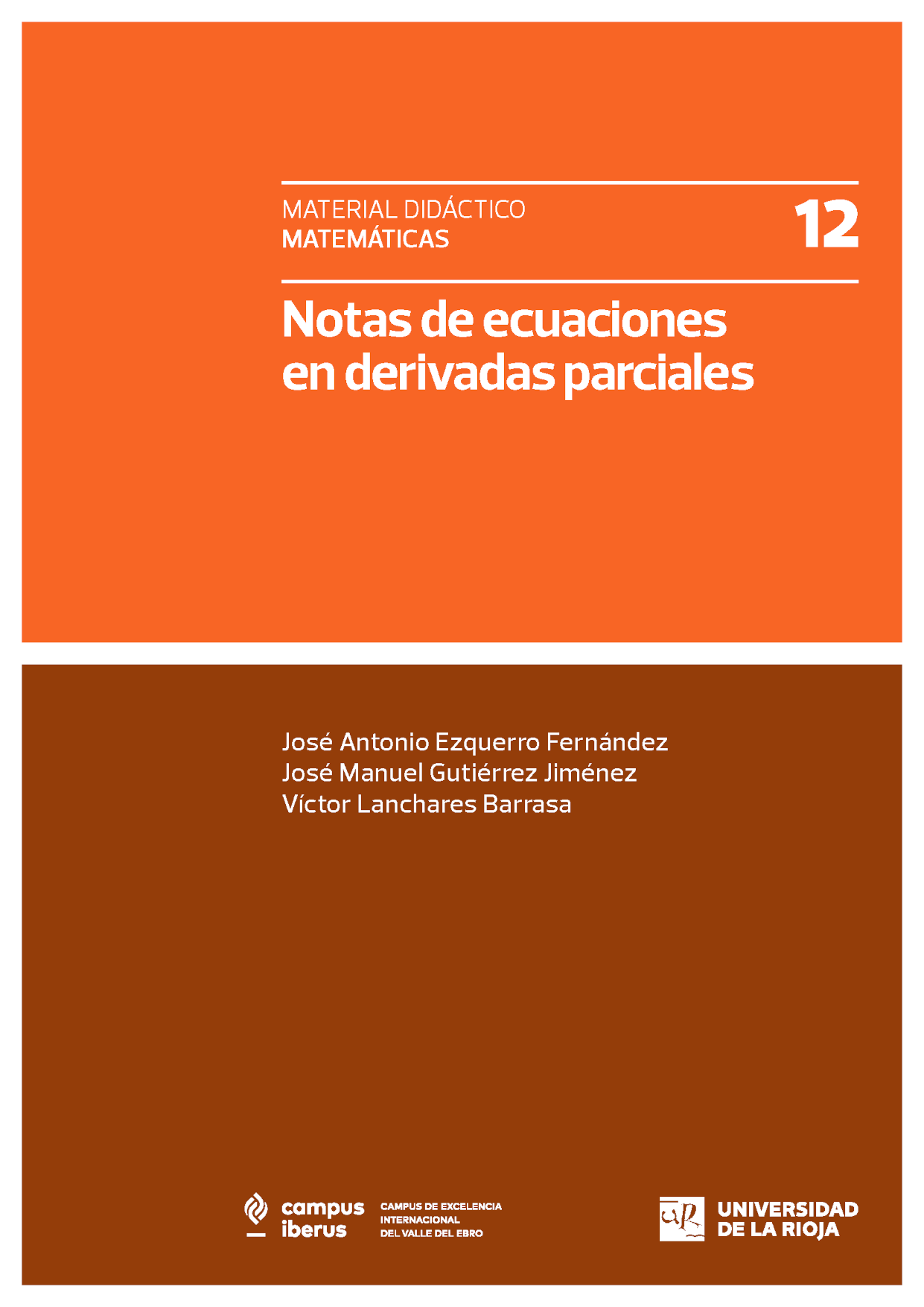 Imagen de portada del libro Notas de Ecuaciones en Derivadas Parciales