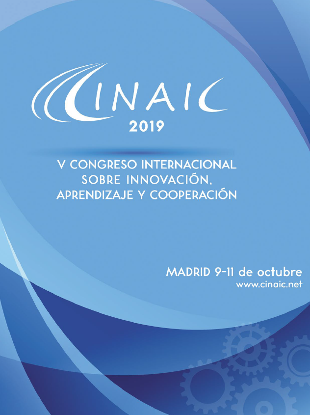 Imagen de portada del libro Aprendizaje, innovación y cooperación como impulsores del cambio metodológico. Actas del V congreso internacional sobre aprendizaje, innovación y cooperación, CINAIC 2019