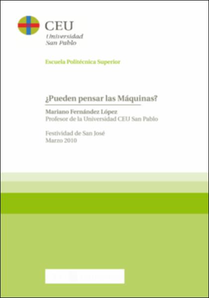 Imagen de portada del libro ¿Pueden pensar las máquinas?