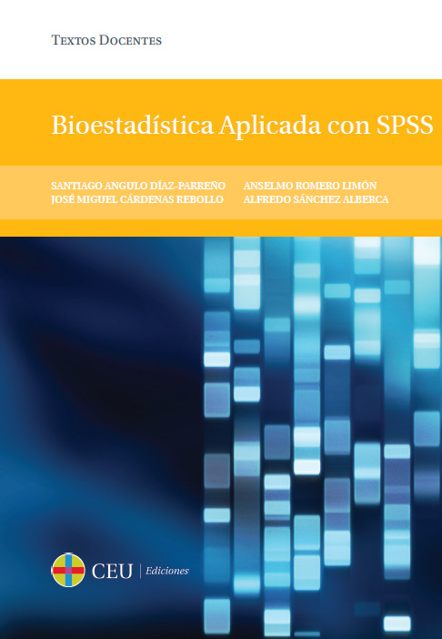 Imagen de portada del libro Bioestadística aplicada con SPSS
