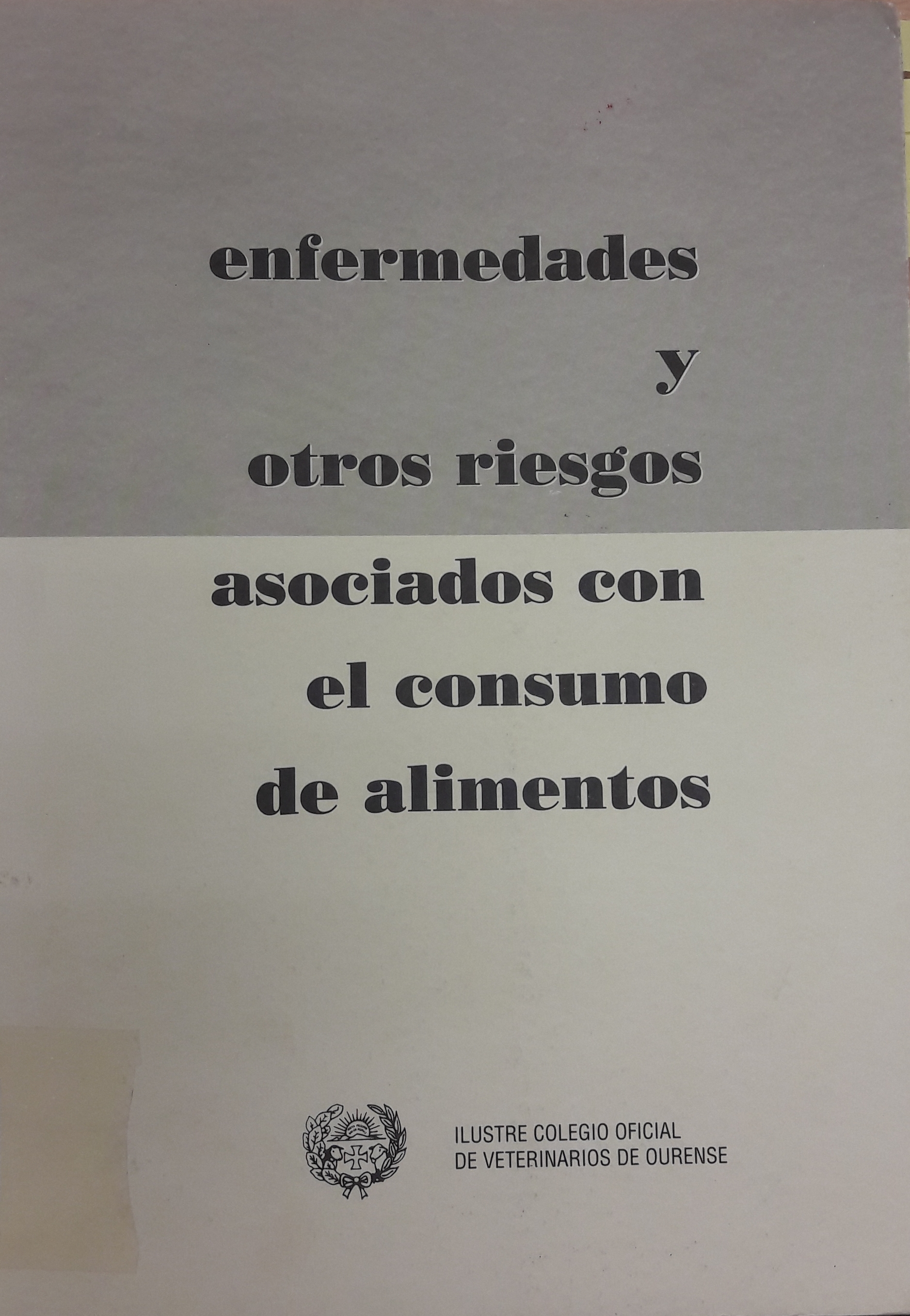 Imagen de portada del libro Enfermedades y otros riesgos asociados con el consumo de alimentos
