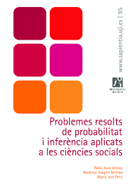 Imagen de portada del libro Problemes resolts de probabilitat i inferència aplicats a les ciències socials