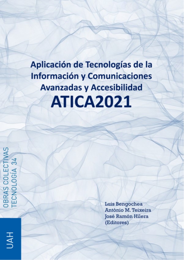 Imagen de portada del libro ATICA 2021: Aplicación de Tecnologías de la Información y Comunicaciones Avanzadas y Accesibilidad