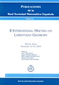 Imagen de portada del libro II International Meeting on Lorentzian Geometry : Murcia, Spain, november 12-14, 2003