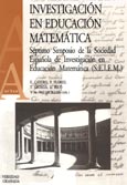 Imagen de portada del libro Investigación en educación matemática : séptimo Simposio de la Sociedad Española de Investigación en Educación Matemática