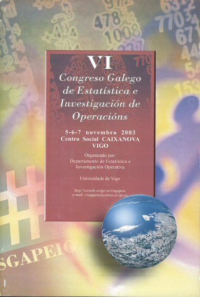 Imagen de portada del libro VI Congreso Galego de Estatística e Investigación de Operacións