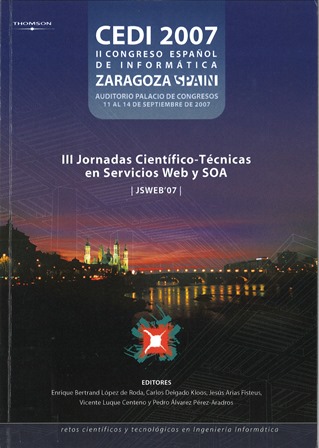 Imagen de portada del libro Actas de las III Jornadas Científico-Técnicas en Servicios Web y SOA