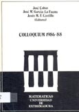 Imagen de portada del libro Colloquium 1986-88