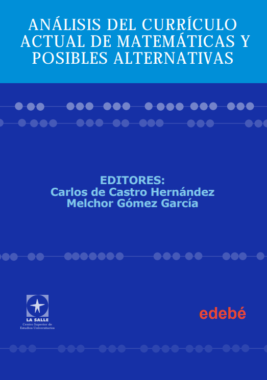 Imagen de portada del libro Análisis del currículo actual de matemáticas y posibles alternativas