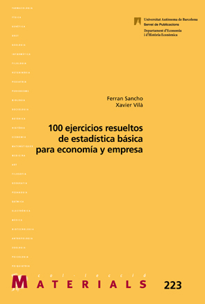 Imagen de portada del libro 100 ejercicios resueltos de estadística básica para economía y empresa