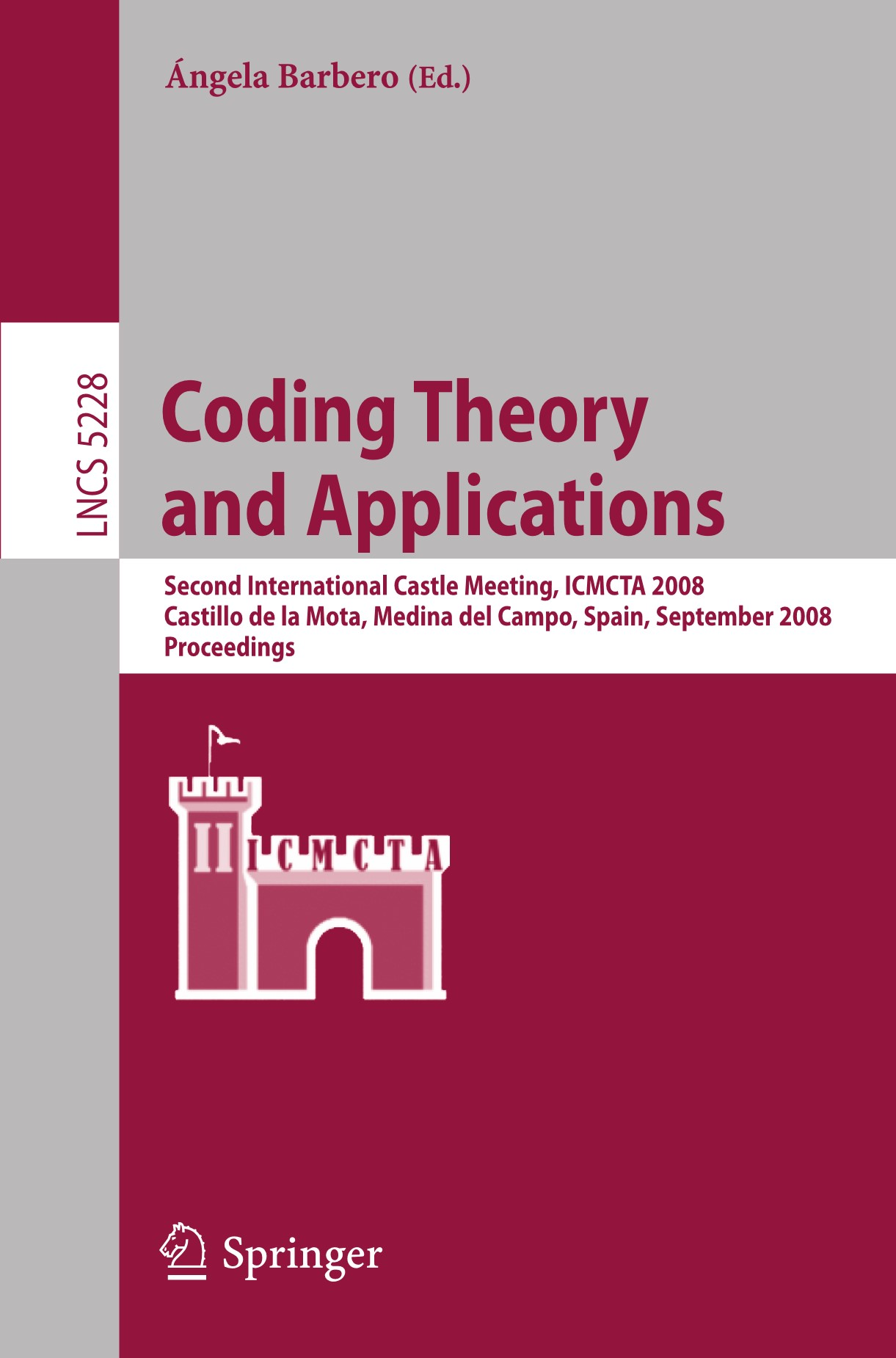 Imagen de portada del libro Coding Theory and Applications
