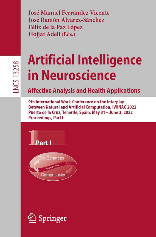 Imagen de portada del libro Artificial intelligence in neuroscience: Affective analysis and health applications