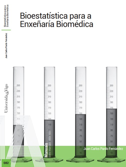 Imagen de portada del libro Bioestatística para a Enxeñaría Biomédica