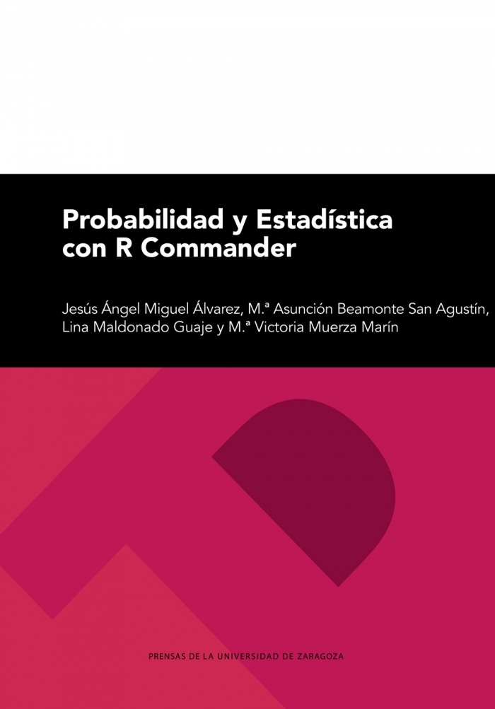Imagen de portada del libro Probabilidad y estadística con R Commander