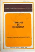 Imagen de portada de la revista Trabajos de estadística