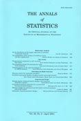 Imagen de portada de la revista Annals of statistics