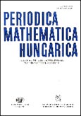 Imagen de portada de la revista Periodica mathematica hungarica