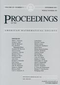 Imagen de portada de la revista Proceedings of the American Mathematical Society