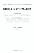 Imagen de portada de la revista Studia mathematica